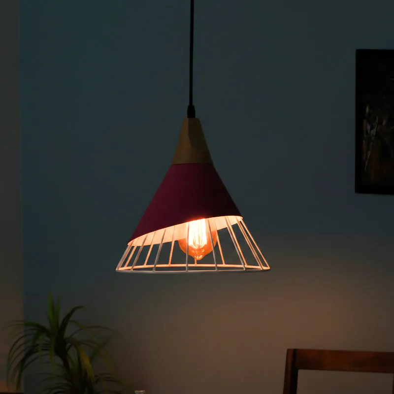 Obscura Metal Ceiling Lamp - Pink media 1