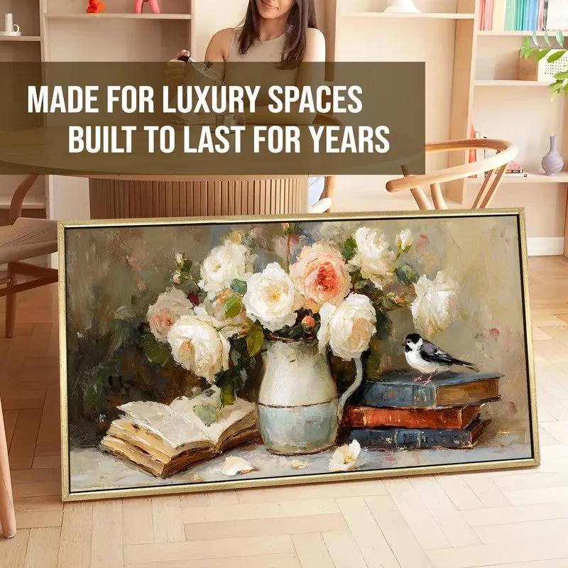 Serene Stillness Canvas Wall Painting With Frame media 5