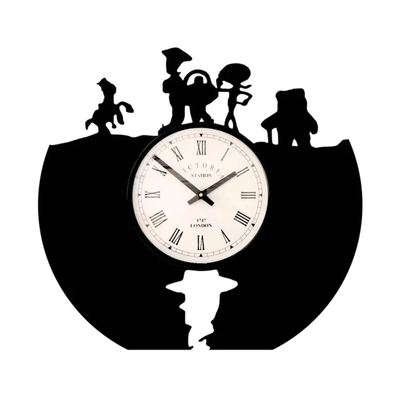 Funquest Steel Analog Wall Clock - Black media 4