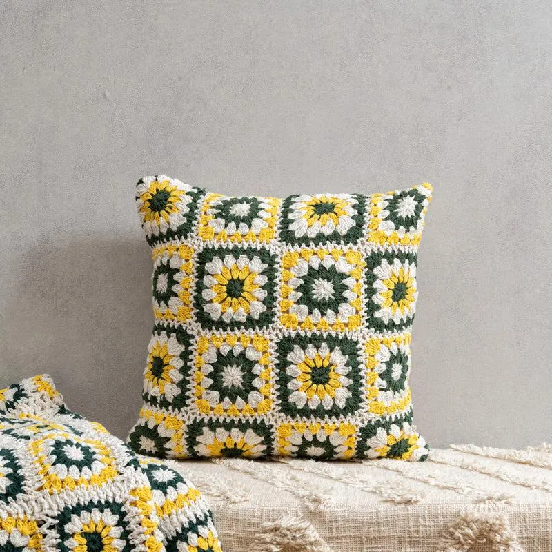 Somnus Crochet Cushion Cover - Square media 1