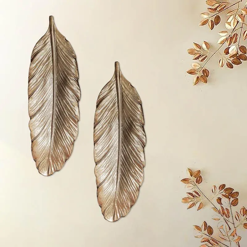 Feathery MDF Wall Accent - Set Of Two media 3