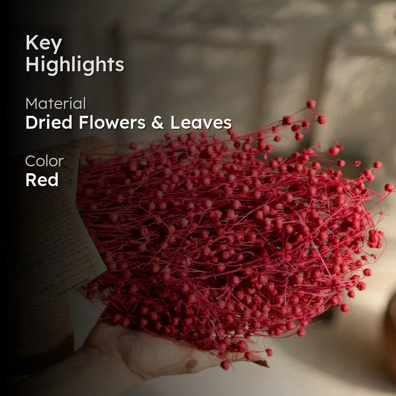 Amora Fax Dried Flower Bunch - Red media 2