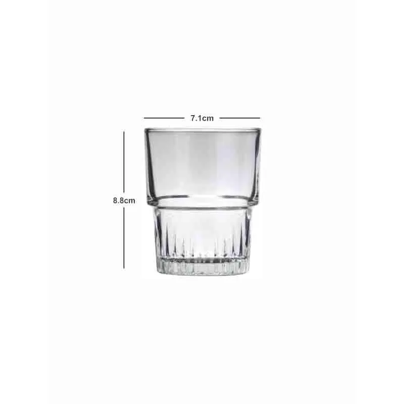Crusoe Glass Tumbler (200 ml ) - Set of Twelve media 5