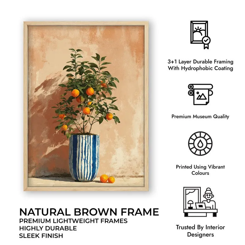 Florava Canvas Wall Painting With Brown Frame media 10