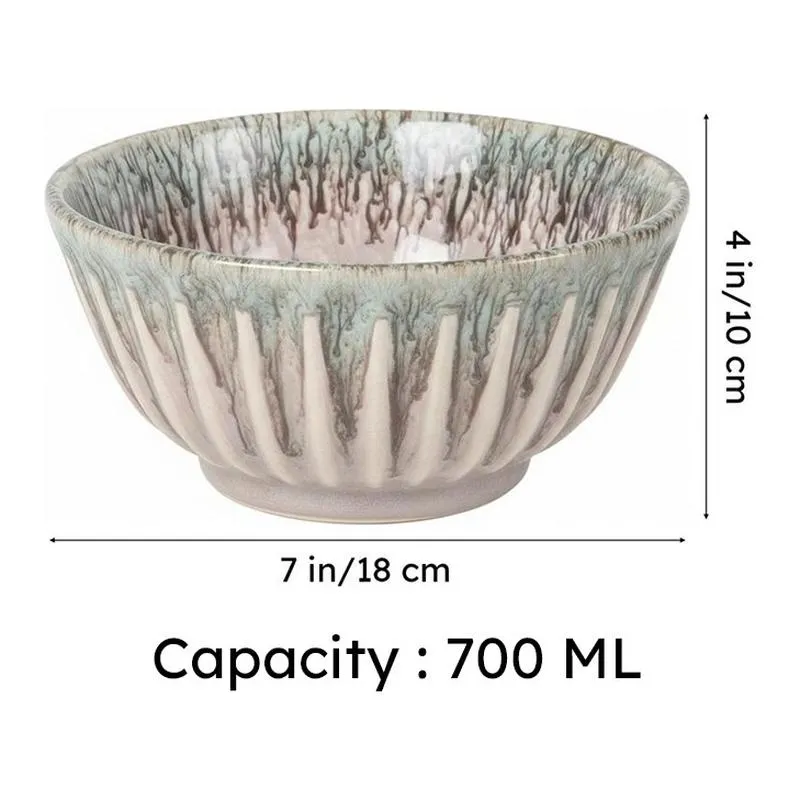 Ceramic Serving Bowls (Pink) - 700 mL media 7