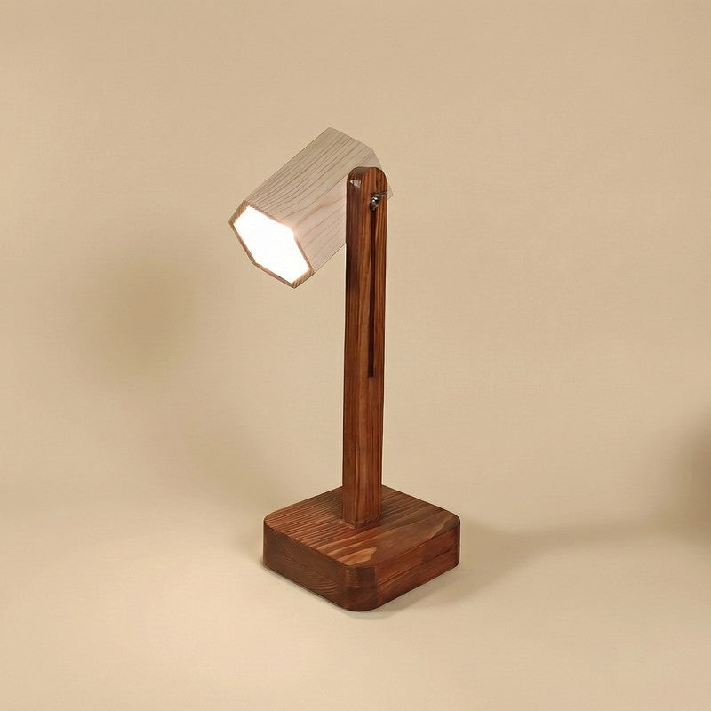 SoftCore Wooden Table Lamp - Brown media 5