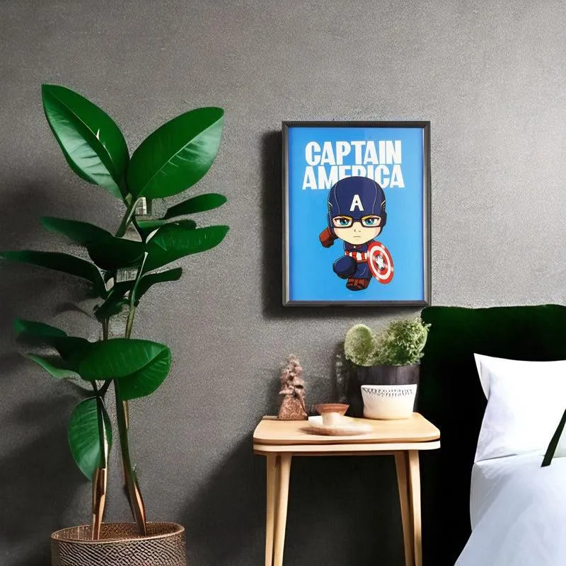 Animated Captain America Wooden Wall Art media 3