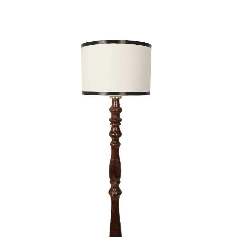 Natura Jome Floor Lamp - White & Black media 4
