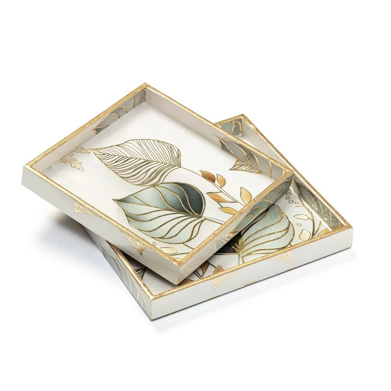 FloraFresh Square Serving Tray - Set Of Two - 8