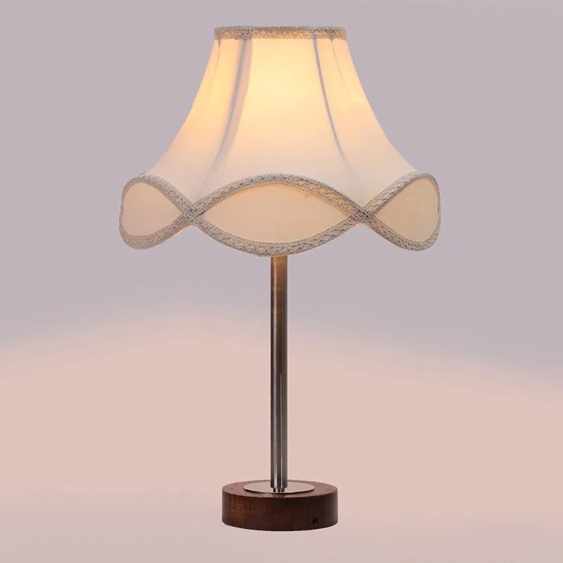 Valencia Arc Rodin Wooden Table Lamp - OffWhite,Silver,Brown media 5