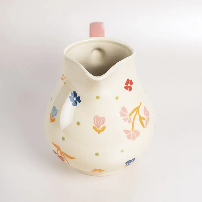 Petal Palette Handpainted Pitcher - 500 ML media 4