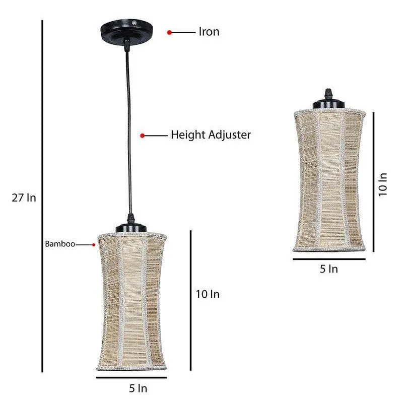 Vintage Bamboo Ceiling Lamp media 7