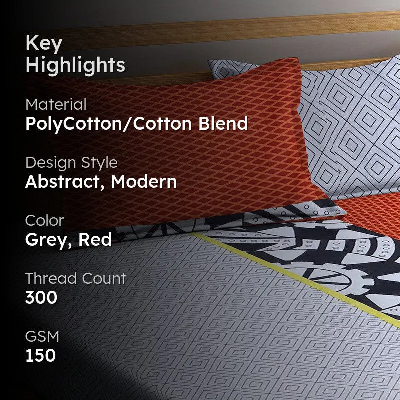Comet Abstract Bedsheet - 150 GSM media 2