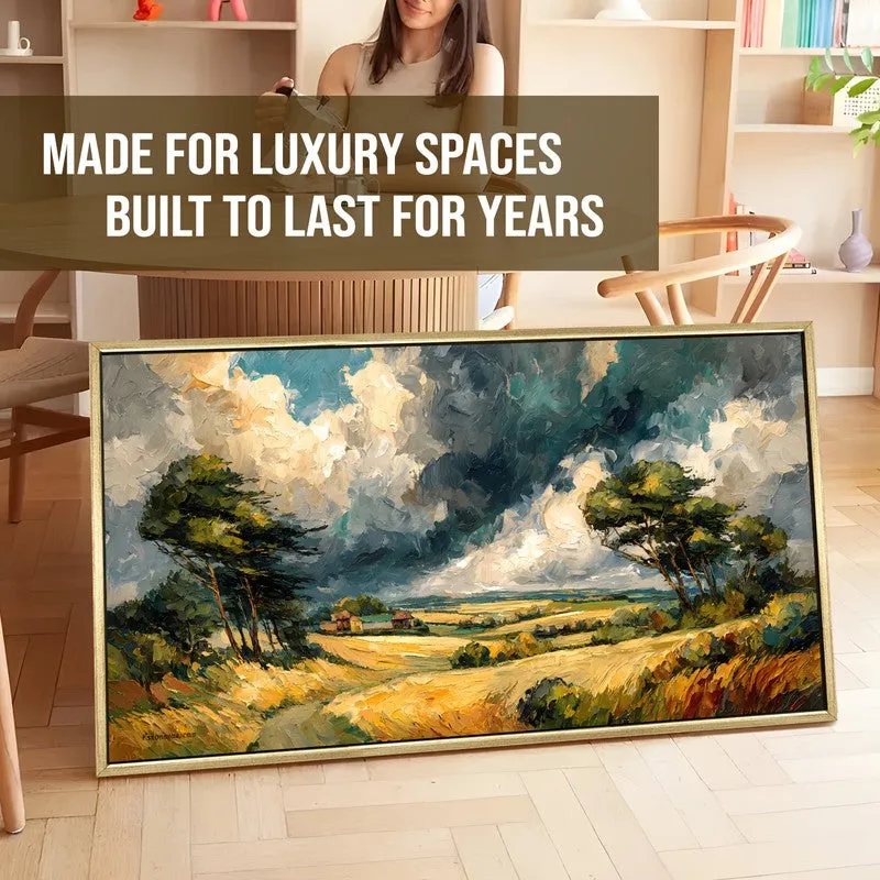 Windward Fields Canvas Wall Painting With Frame media 5