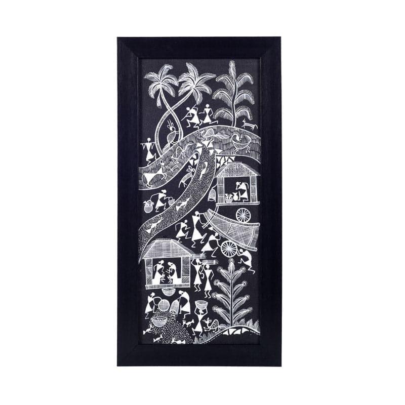 Warli Rythm Wall Art - Set Of Two media 5