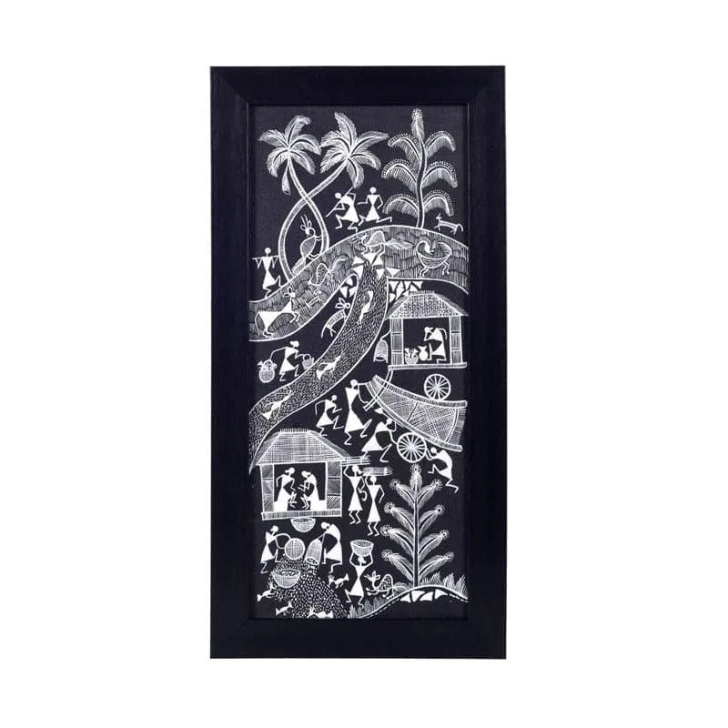 Warli Rythm Wall Art - Set Of Two media 5