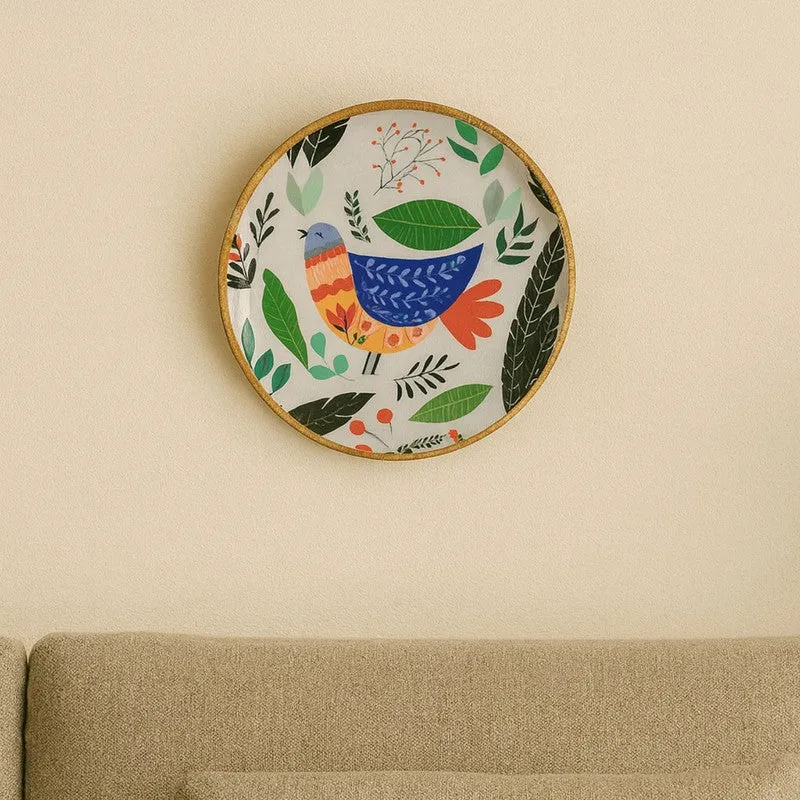 Artistic Bird Wall Plate with Stand media 4