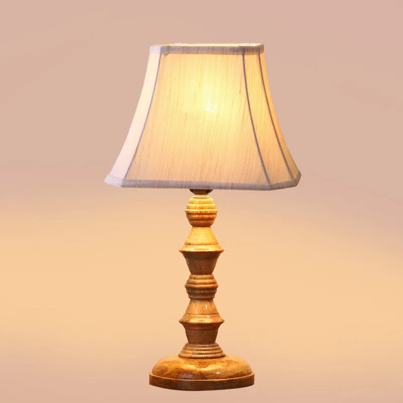 Allume I Timber Wooden Table Lamp - Beige,Brown media 4