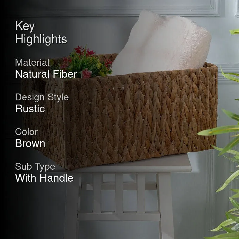 Iposa Natural Fiber Storage Basket media 2