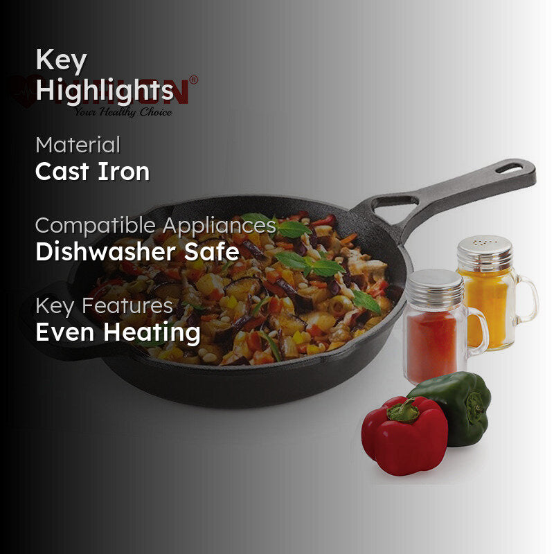 Nirlon Cast Iron Frying Pan media 2