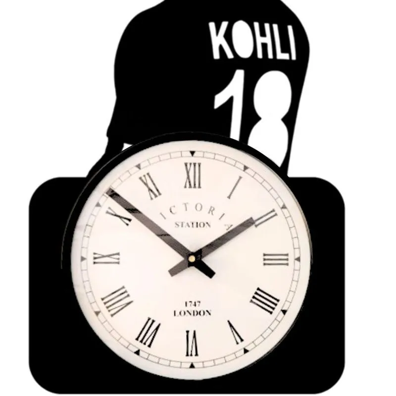 Kohli Steel Analog Wall Clock - Black media 5