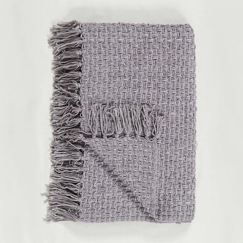Cozy Loom Throw - Purple media 4