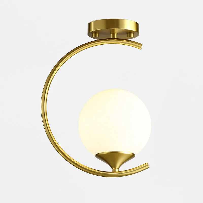 Arc Radiance Metal Ceiling Lamp media 3