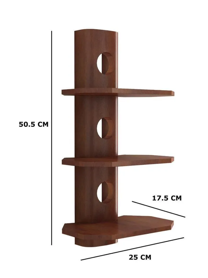 Aspen Wall Shelf - Brown media 3