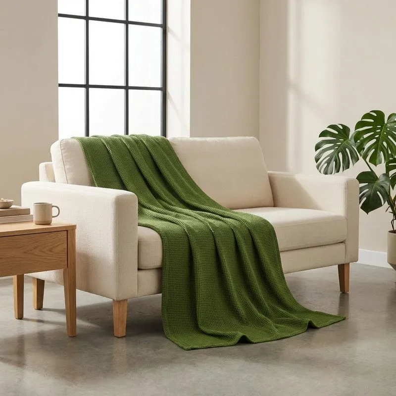 Soothara Cotton Blankets - Green media 3