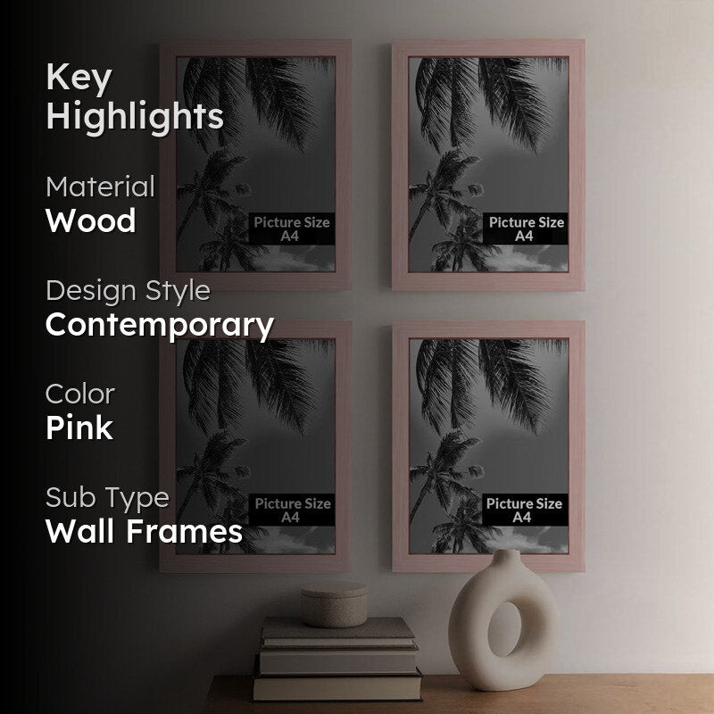 Warm Memories Photo Frame Wall Art - Set Of Four media 2
