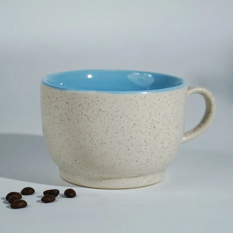 Poura Ceramic Coffee Mug (350 mL) - Blue media 3