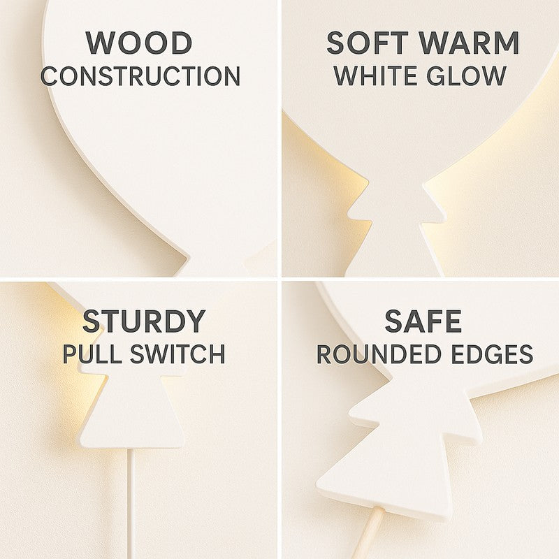 Tiny Tales Balloon  Battery Operated MDF Wall Lamp media 11