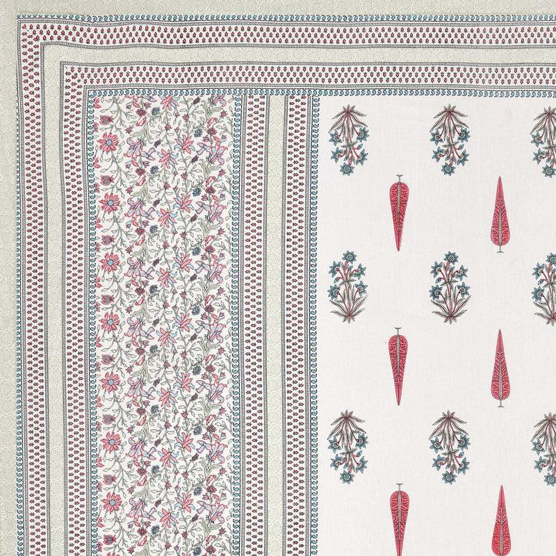 Amrutha Ethnic Printed Cotton Bedsheet (Grey) - 140 TC media 4