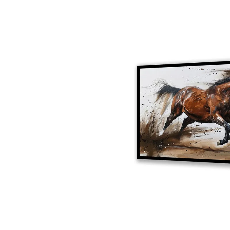 Roan Gallop Wall Art with Black Frame media 4