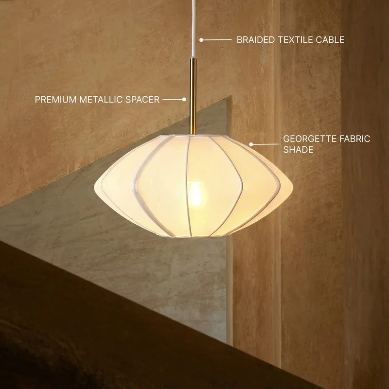 Fig Living Luxe Collection Fabric Ceiling Lamp - Tokyo Lamp media 10