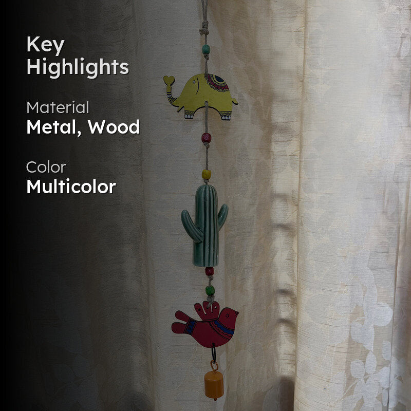Boho Bliss Handpainted Whindchime media 2