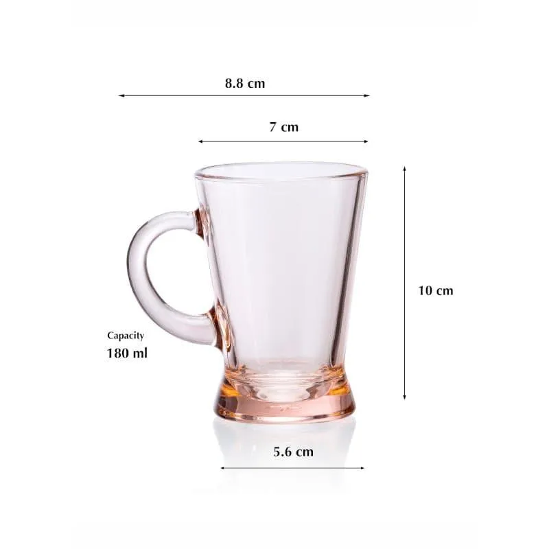 Pasabahce Glass Tea Cup (180 mL Each) /Transparent)- Set of Six media 5