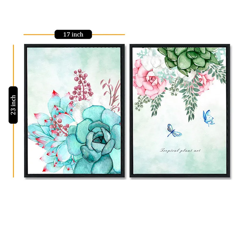 Watercolor Florals Wall Art - Set Of Two media 3