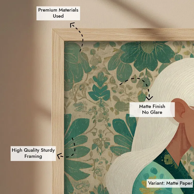 Meadowelle Canvas Wall Painting - Brown Frame media 7