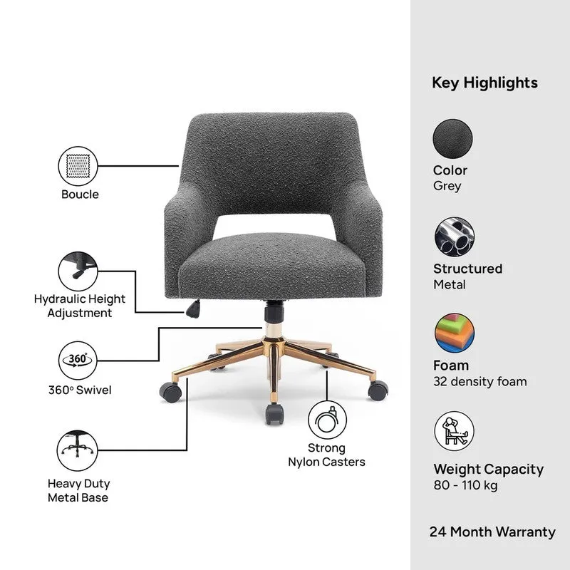 Sitessa Metal Office Chair - Grey media 10