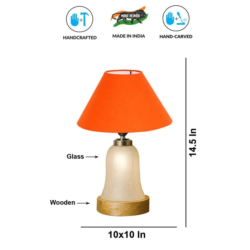 Zoravelle Wooden Table Lamp - Orange media 9