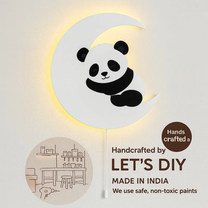 MoonPaw Panda Battery Operated MDF Wall Lamp media 8