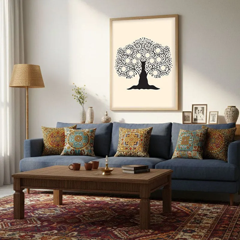 Kalpa Tharu Archival Paper Wall Art - Natural Brown Frame media 5