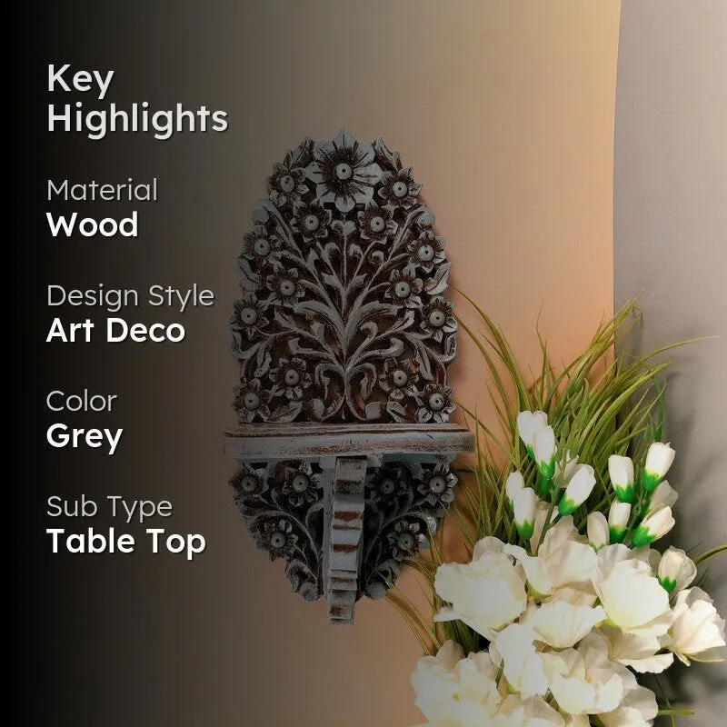 Classic Wall Display Iron Tea Light Candle Holder Shelf media 2