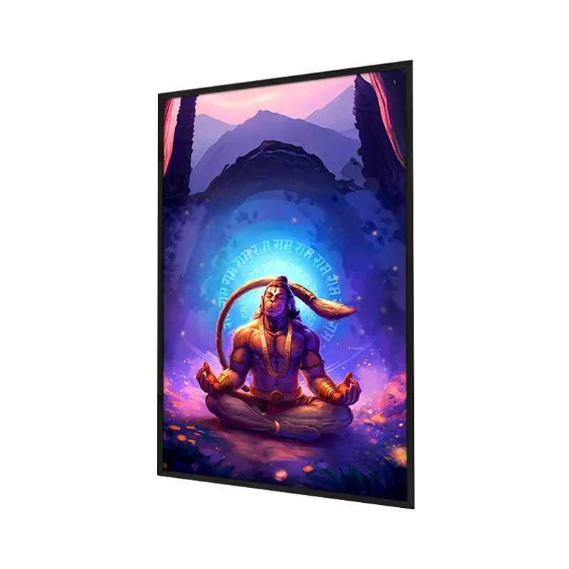 Quiet Reflection Wall Painting With Frame media 3