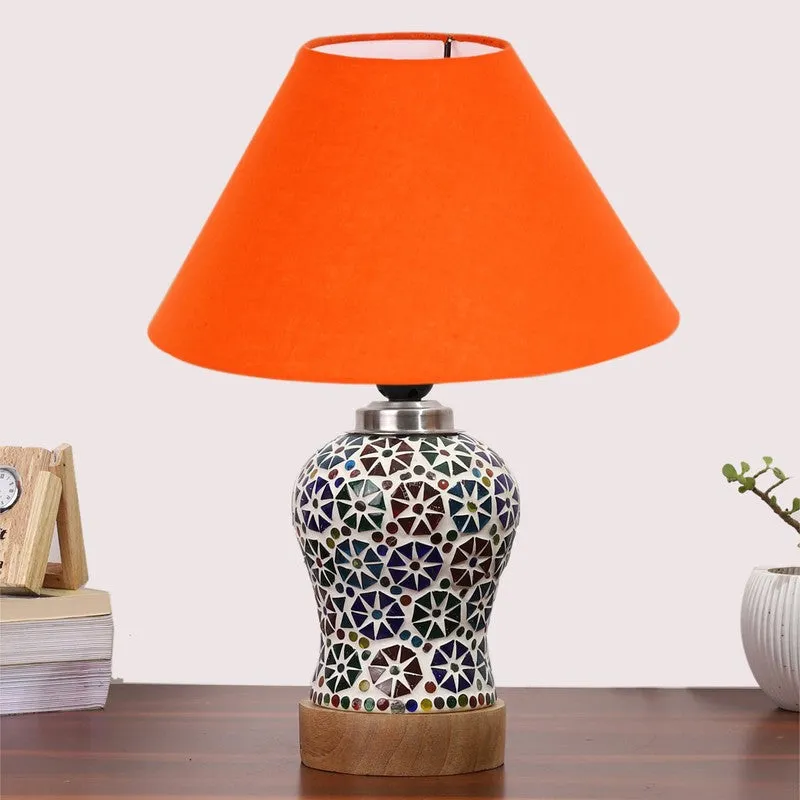 Solvra Wooden Table Lamp - Multicolor media 3