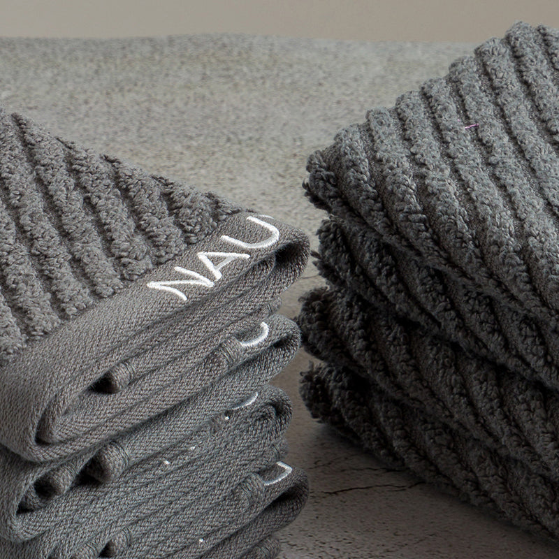Nautica Riviera Soft Cotton Hand & Face Towel (Dark Grey) - Set Of Eight media 5