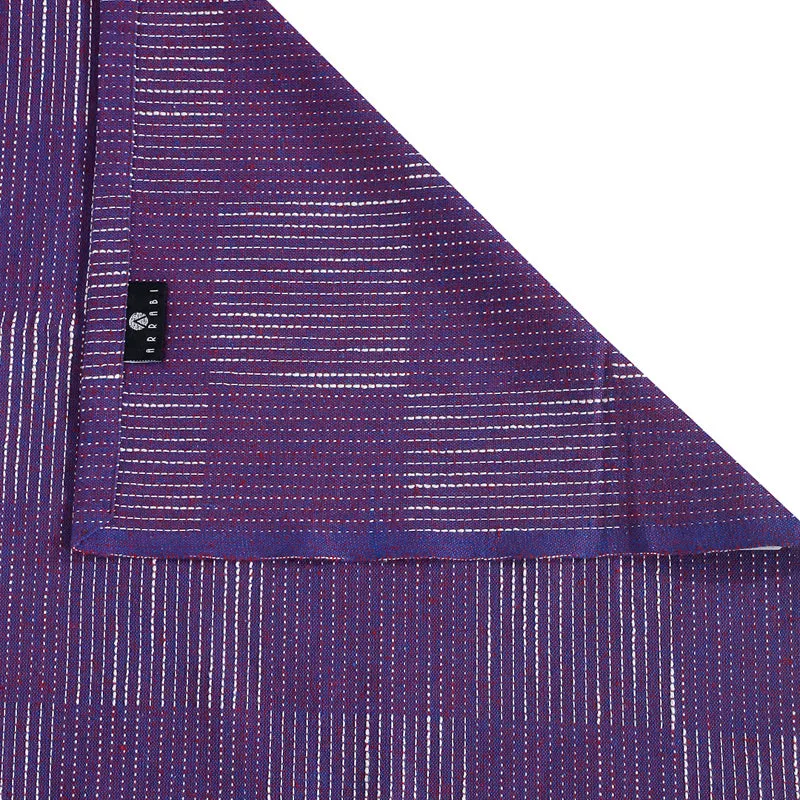 Purple Abstract Cotton Diwan Set (6 Piece) - Six Piece Set media 6