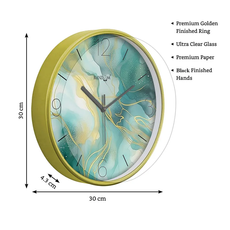 Marbled Stone Plastic Wall Clock media 7
