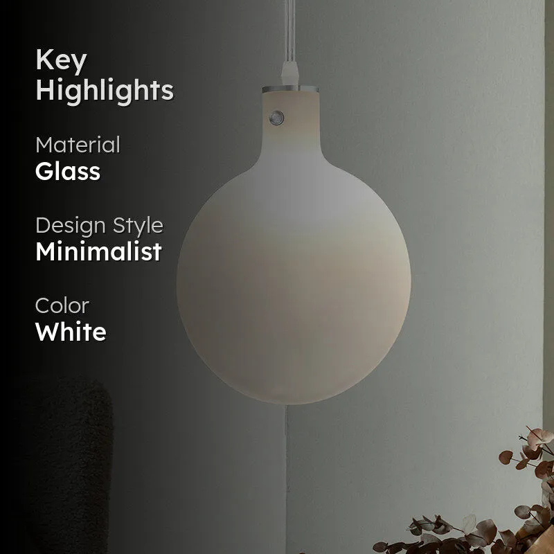 Idyll Glass Ceiling Lamp - White media 2
